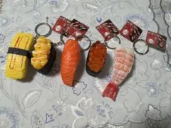 【リアル食品シリーズ】寿司キーホルダーセット