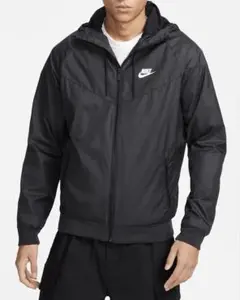 【新品】Nike ナイロンフードジャケット ブラック