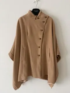 美品】ユニクロ ルメール ウール カシミア ケープ ダークグリーン M