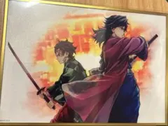 鬼滅の刃 C106 「繋ぐ」WEBSHOPくじ 義勇と炭治郎　B賞 アクリル色紙