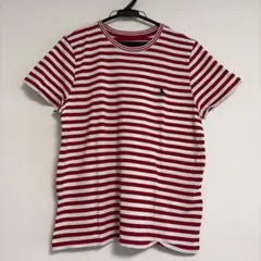 Polo Ralph Lauren ボーダー Tシャツ レッド　綿100のサムネイル