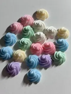 ホイップ型 デコパーツ クリーム