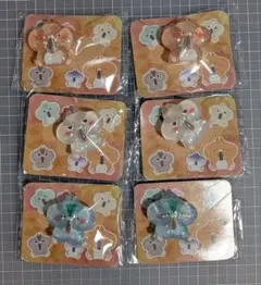 ハムスターのデコレーションシール6個セット