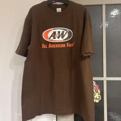 A&W エンダー　Tシャツ 茶色 ブラウン　XL