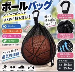 ボールバッグ メッシュ 巾着型 バスケットボール サッカー 収納 持ち運び