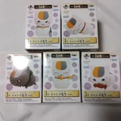 一番くじ 夏目友人帳 えんむすび物語 ちびきゅんキャラ フィギュア 全5種セットのサムネイル