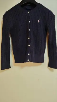 ポロ ネイビー ケーブルニットカーディガン ポロ ラルフ ローレン