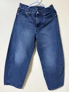 【着用少・美品】GU バレルレッグジーンズ 28インチ（ウエスト71cm）