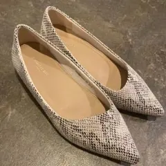 【美品】RANDA パイソン柄パンプス