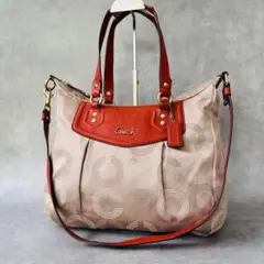 Y2K COACH Ashley Dotted Opart 2way Bag