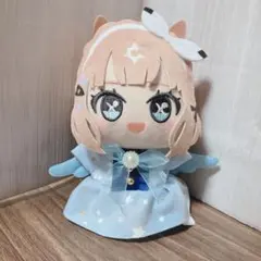 ちびぐるみ　ぬい服　ハンドメイド　ウマ娘　ワンピース　天使の羽　ライトブルー