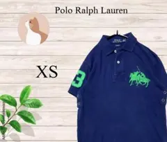 ポロラルフローレン ダブル　ビッグポニー　ネイビー　緑刺繡　XS ✨早い者勝ち✨