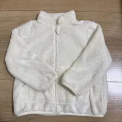 ホワイト フリースジャケット サイズ100