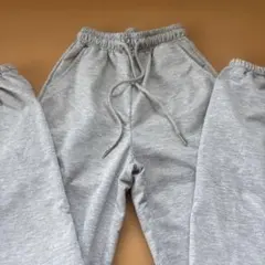 グレー スウェットジョガーパンツ