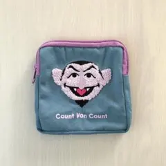 セサミストリート もこもこポーチ2/カウント伯爵/ガチャガチャ