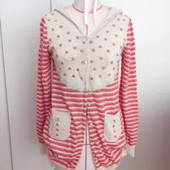 最終価格！美品！フランシュリッペ　yukiemon 刺繍ロングカーディガン