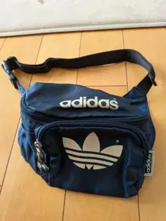 ヴィンテージオールドadidas ウエストバッグ ポーチ トレフォイル