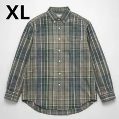 GAP【XL】メンズ 長袖チェックシャツ 大きいサイズ コットン100%