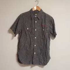 CUSHMAN クッシュマン CHAMBRAY シャンブレーシャツ 半袖 刺繍のサムネイル