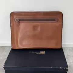 Burberrys バーバリーズ ヴィンテージ ブラウン レザー クラッチバッグ