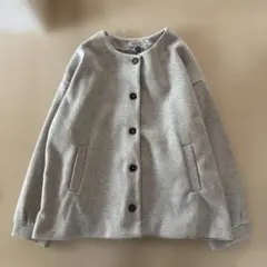 ショートコート ノーカラージャケット