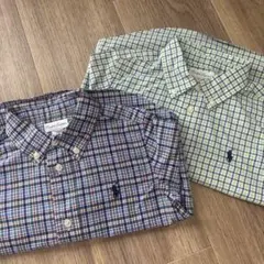 Ralph Lauren チェック柄シャツ 2枚セット