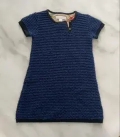 BURBERRY ニットワンピース ネイビー