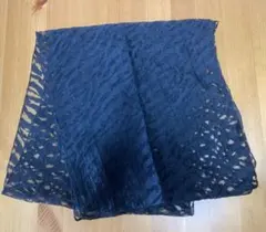 【お値下げしました】ゼブラ柄レース ストール 黒 おしゃれ