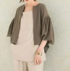 URBAN RESEARCH ROSSO タックボリュームブルゾン