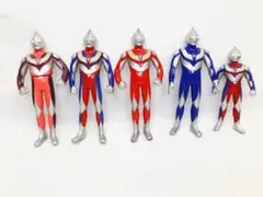 ウルトラマン ティガ ウルトラマンソフビシリーズ 1996年製 5点セット