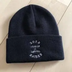 Gosha Rubchinskiy ニット帽 ビーニー ブラック - メルカリ