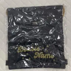 double name ナップサック　リュック　黒　ブラックのサムネイル
