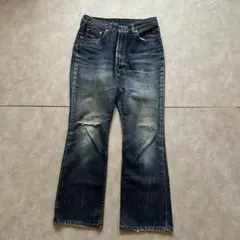 archive grunge Levi's flare denim pantsのサムネイル