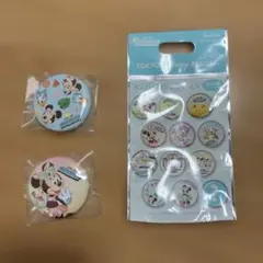 缶バッジ 2個セット　ミニー　ディズニーリゾート　ハローハローサマーのサムネイル