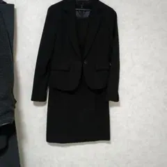 ブラックスーツセット プリーツ付きドレスSサイズ