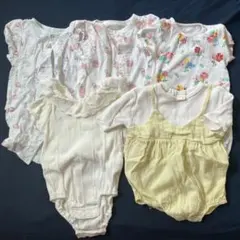 70.80サイズ女の子ロンパースまとめ売り