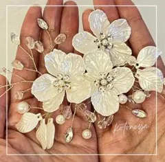 新品　ウェディング　髪飾り　ヘッドアクセサリー　披露宴　発表会　和装　前撮り