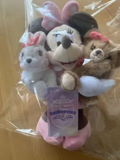 ユニベスティーズ エイン ラビット＆ミニー＆プリン ぬいぐるみキーホルダー