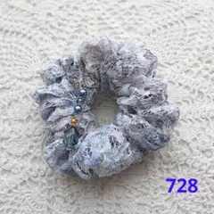 ハンドメイドシュシュM-4297♡花柄ジョーゼット♡ - メルカリ