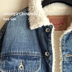 《美品》RODEO CROWNS デニムジャケット ボア襟