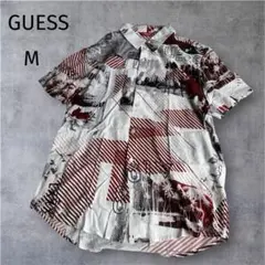 GUESS ゲス 半袖 シャツ ロゴ 総柄 y2kのサムネイル