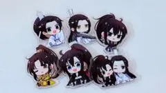 魔道祖師 アクリル製 ピンバッジ 6点セット 魏無羨 藍忘機