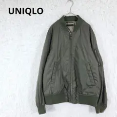 UNIQLO ユニクロ　MA-1ブルゾン カーキ ミリタリージャケット Mのサムネイル