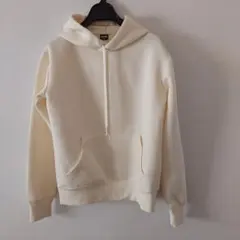 ワークマンクリーム色 フード付きパーカー