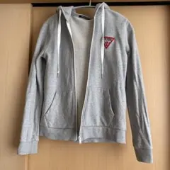 GUESSゲス フルジップパーカー グレー XSトレーナー スエット