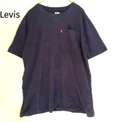 リーバイス 無地 ポケットTシャツ ネイビー Lサイズ カジュアル デイリー