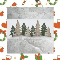 木製　インテリアスタンド　ツリー　トナカイ　クリスマス　ナチュラルキッチン　い