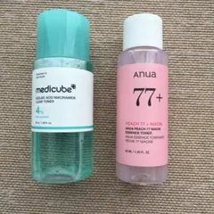 メディキューブアゼライン酸4%トナー & アヌア ピーチ77+ ナイアシントナー