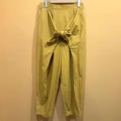 MARMARI マルマリ ワイドパンツ マスタード リボン