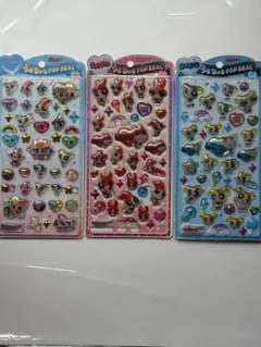 【正規品】パワーパフガールズ うるちゅるポップシール 3枚セット 最安値